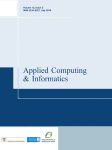 Applied Computing and Informatics