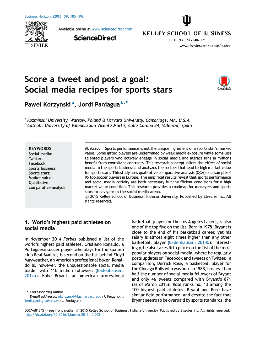 نمره به یک توئیت و ارسال یک گل: دستورالعمل های رسانه های اجتماعی برای ستاره های ورزشی