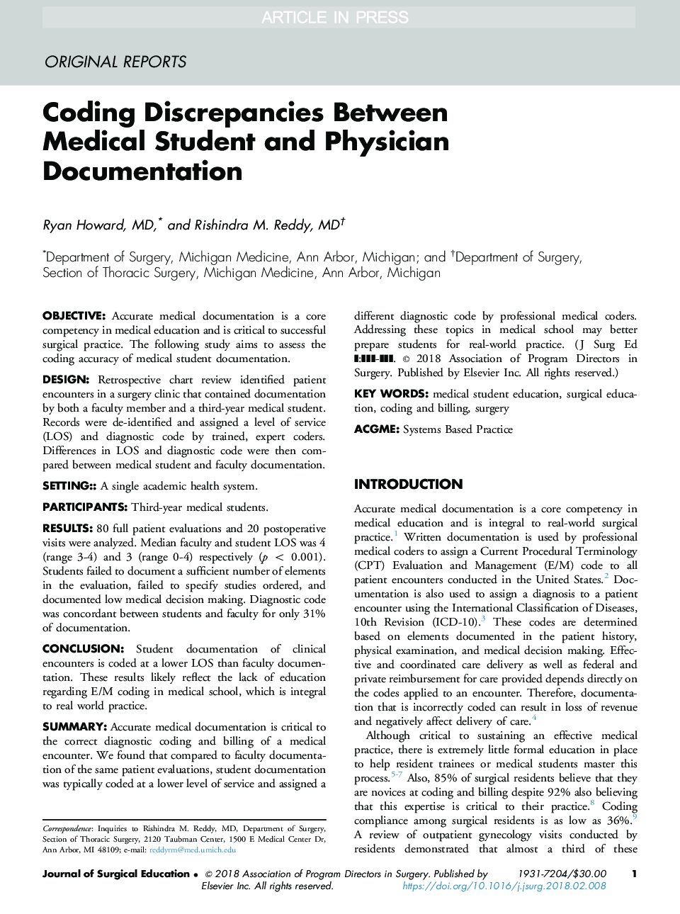 متناقض کدبندی بین دانشجوی پزشکی و مستندسازی پزشکان