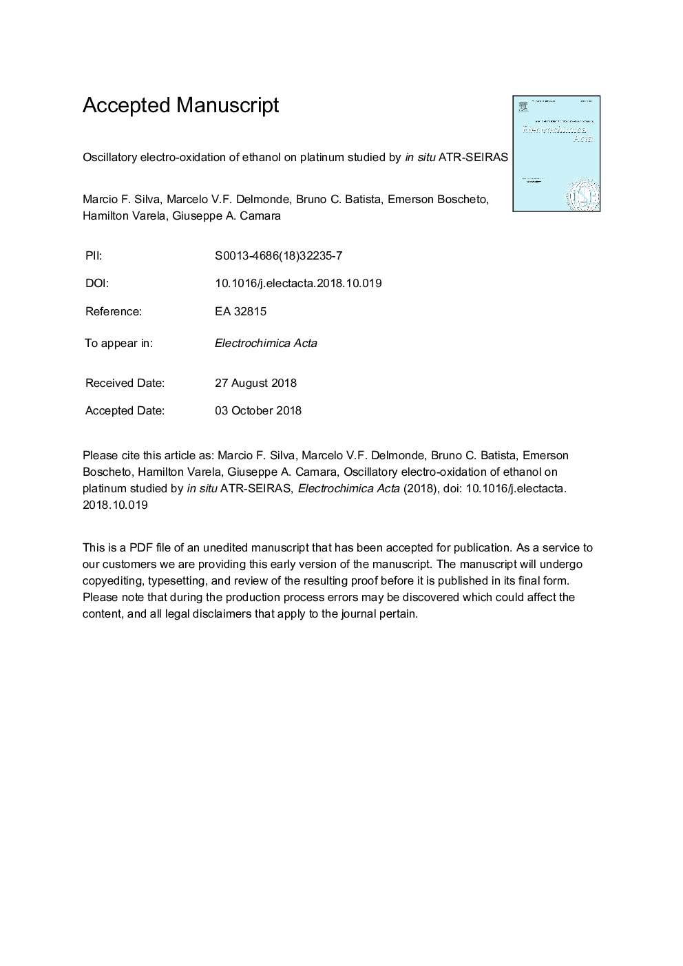 Oscillatory electro-oxidation of ethanol on platinum studied by in situ ATR-SEIRAS