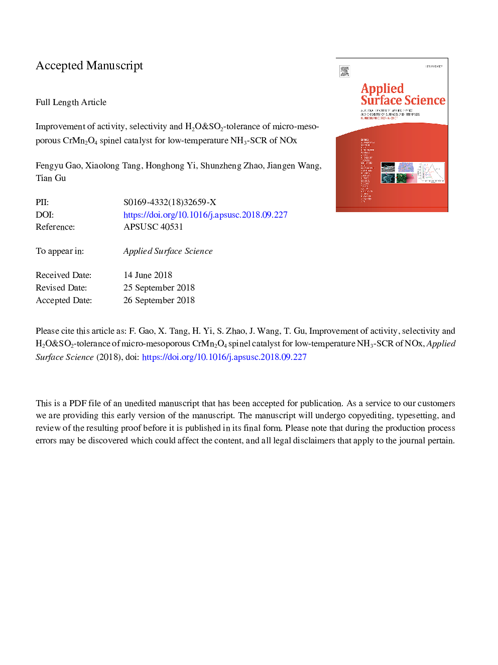 Improvement of activity, selectivity and H2O&SO2-tolerance of micro-mesoporous CrMn2O4 spinel catalyst for low-temperature NH3-SCR of NOx