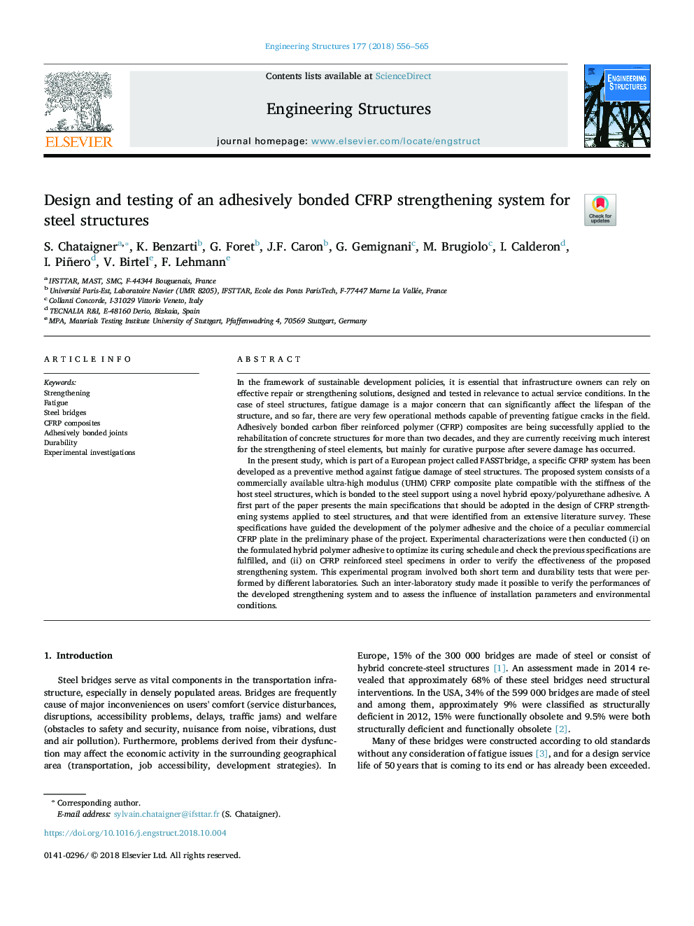 Design and testing of an adhesively bonded CFRP strengthening system for steel structures