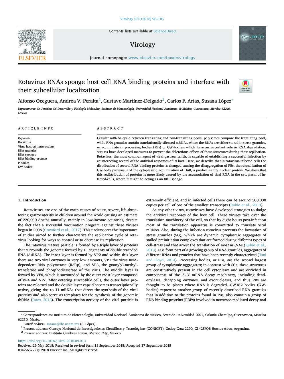 Rotavirus RNAs sponge host cell RNA binding proteins and interfere with their subcellular localization