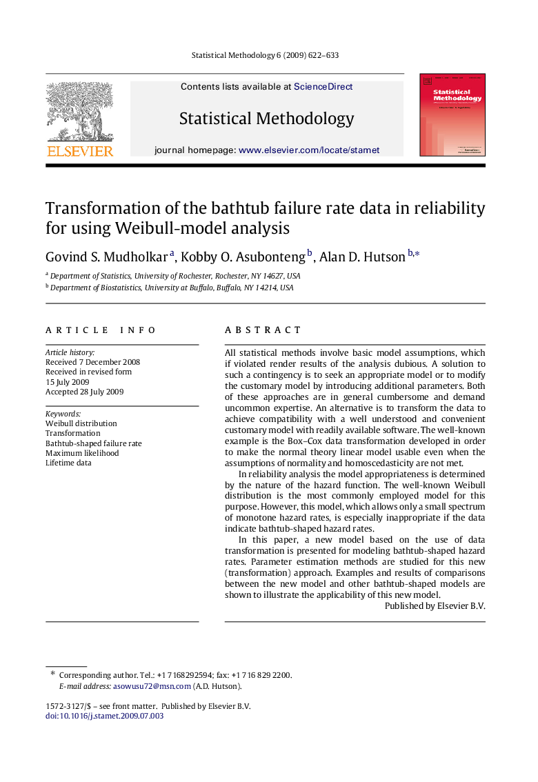 Transformation of the bathtub failure rate data in reliability for using Weibull-model analysis