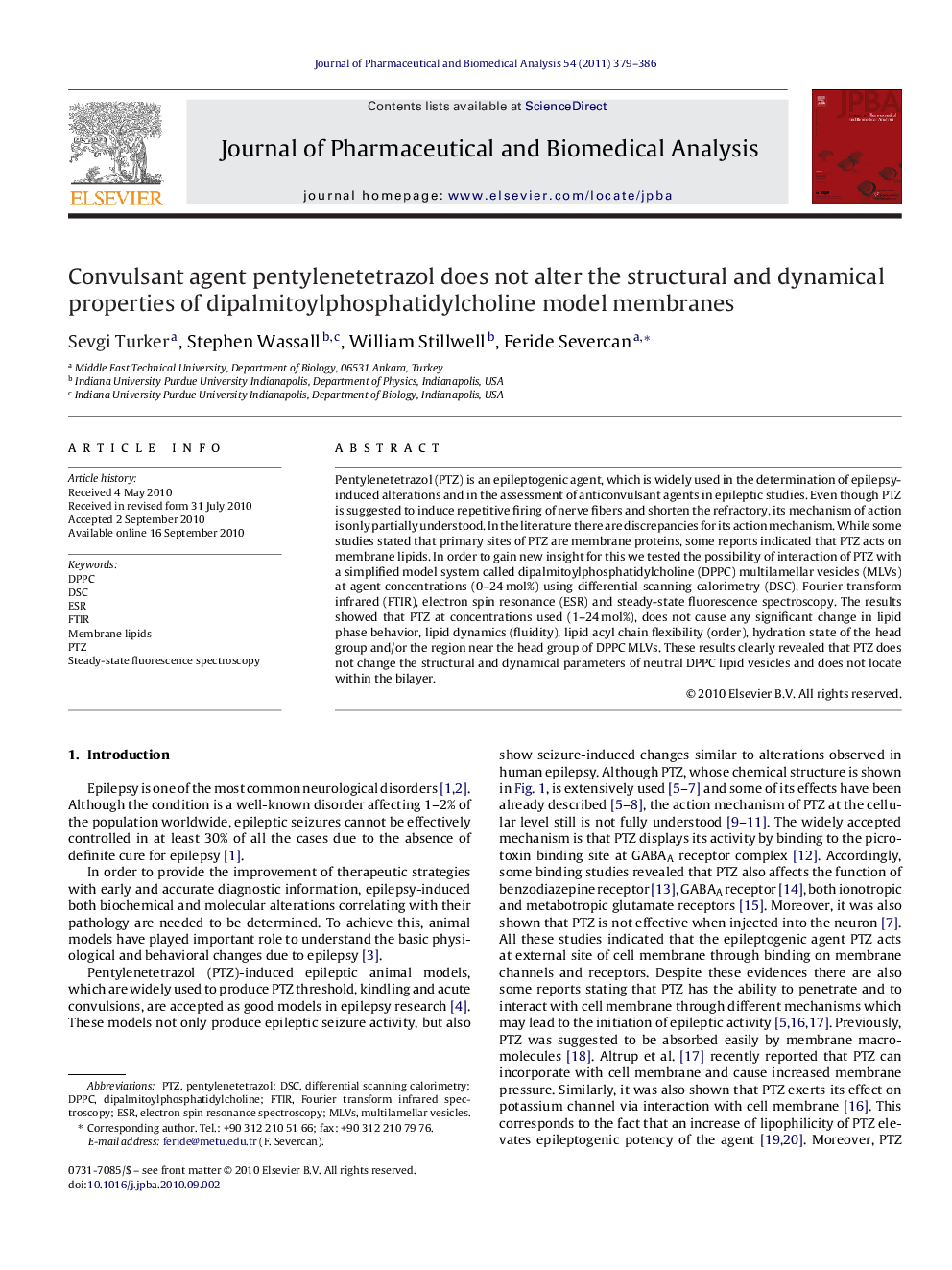 Convulsant agent pentylenetetrazol does not alter the structural and dynamical properties of dipalmitoylphosphatidylcholine model membranes