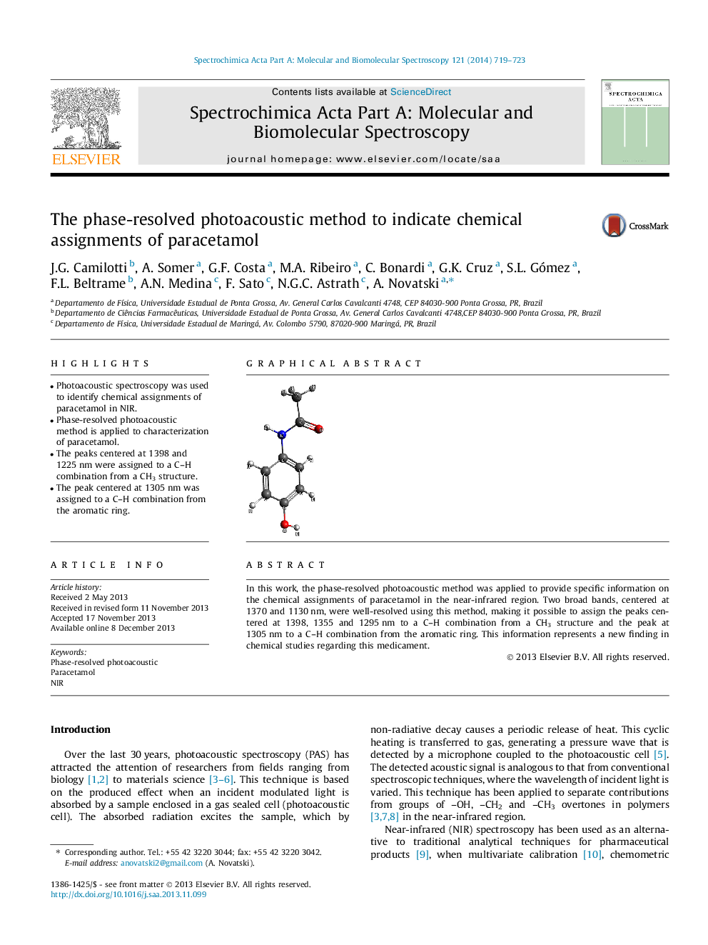 روش فتوشاپی فاز حل شده برای تعیین پارامترهای شیمیایی پاراستامول 