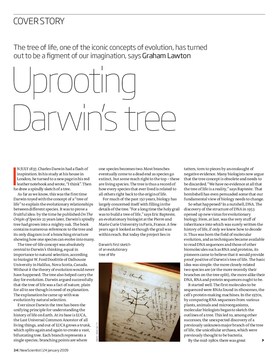 Axing Darwin's tree