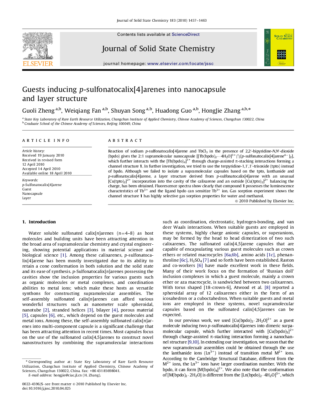 Guests inducing p-sulfonatocalix[4]arenes into nanocapsule and layer structure