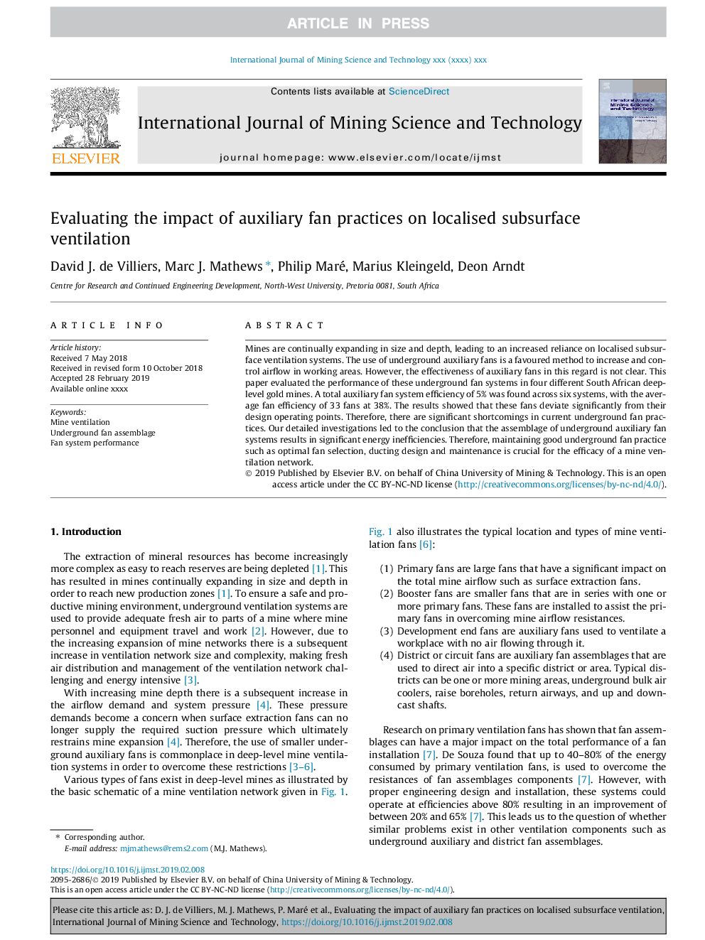 Evaluating the impact of auxiliary fan practices on localised subsurface ventilation