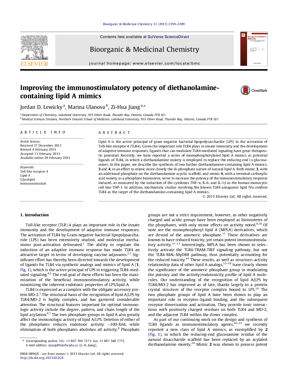 Improving the immunostimulatory potency of diethanolamine-containing lipid A mimics