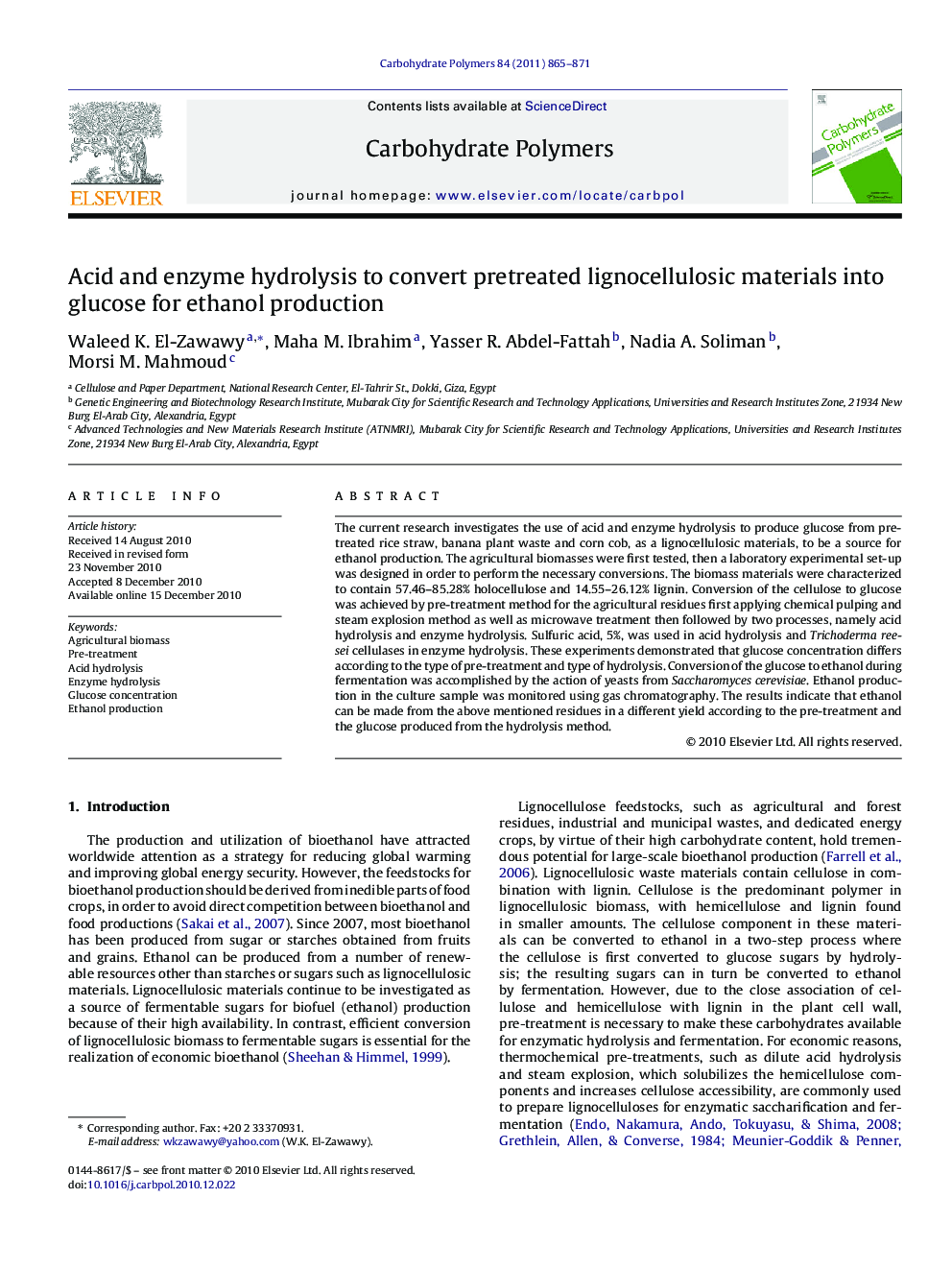 Acid and enzyme hydrolysis to convert pretreated lignocellulosic materials into glucose for ethanol production