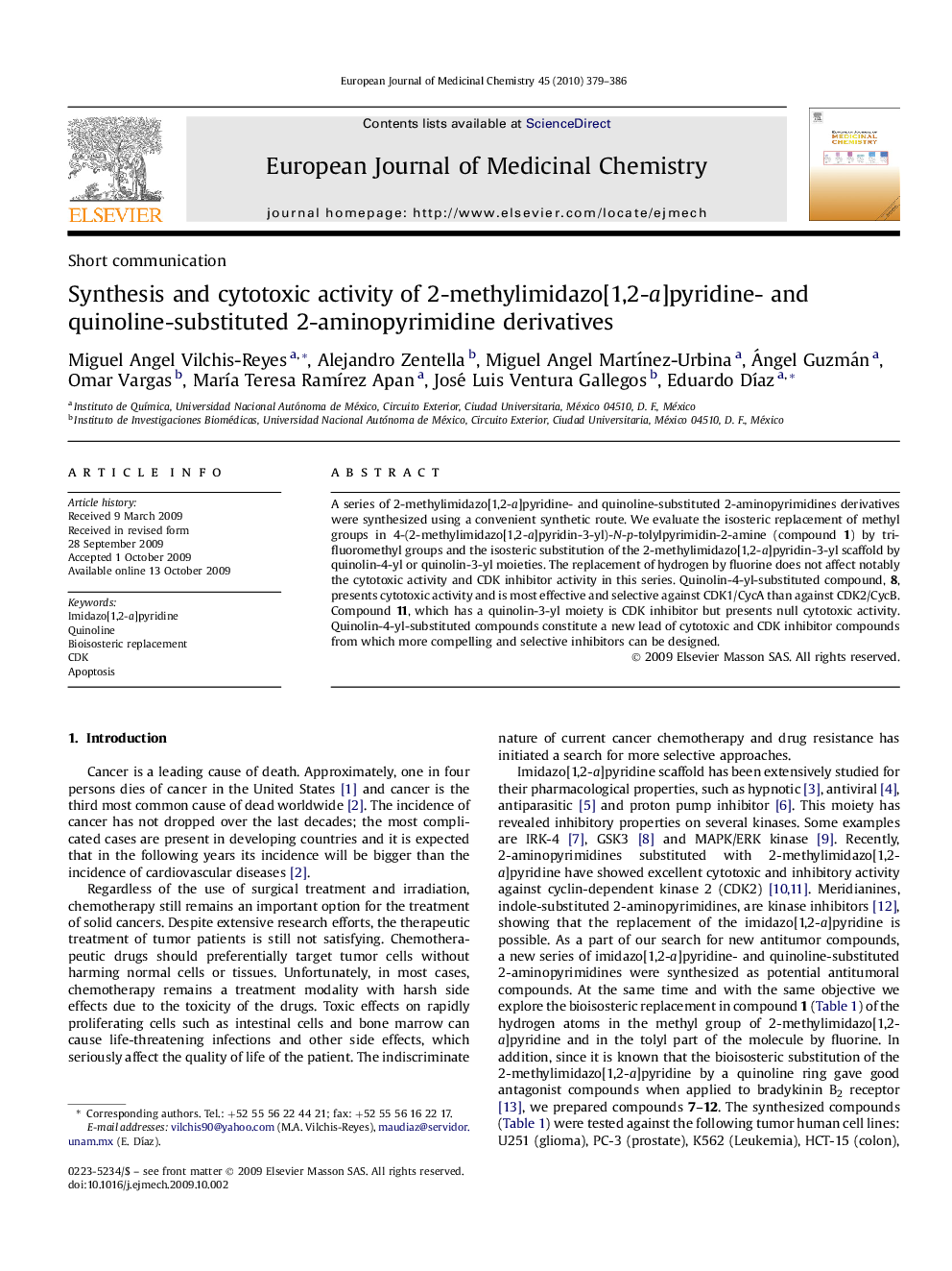 Synthesis and cytotoxic activity of 2-methylimidazo[1,2-a]pyridine- and quinoline-substituted 2-aminopyrimidine derivatives