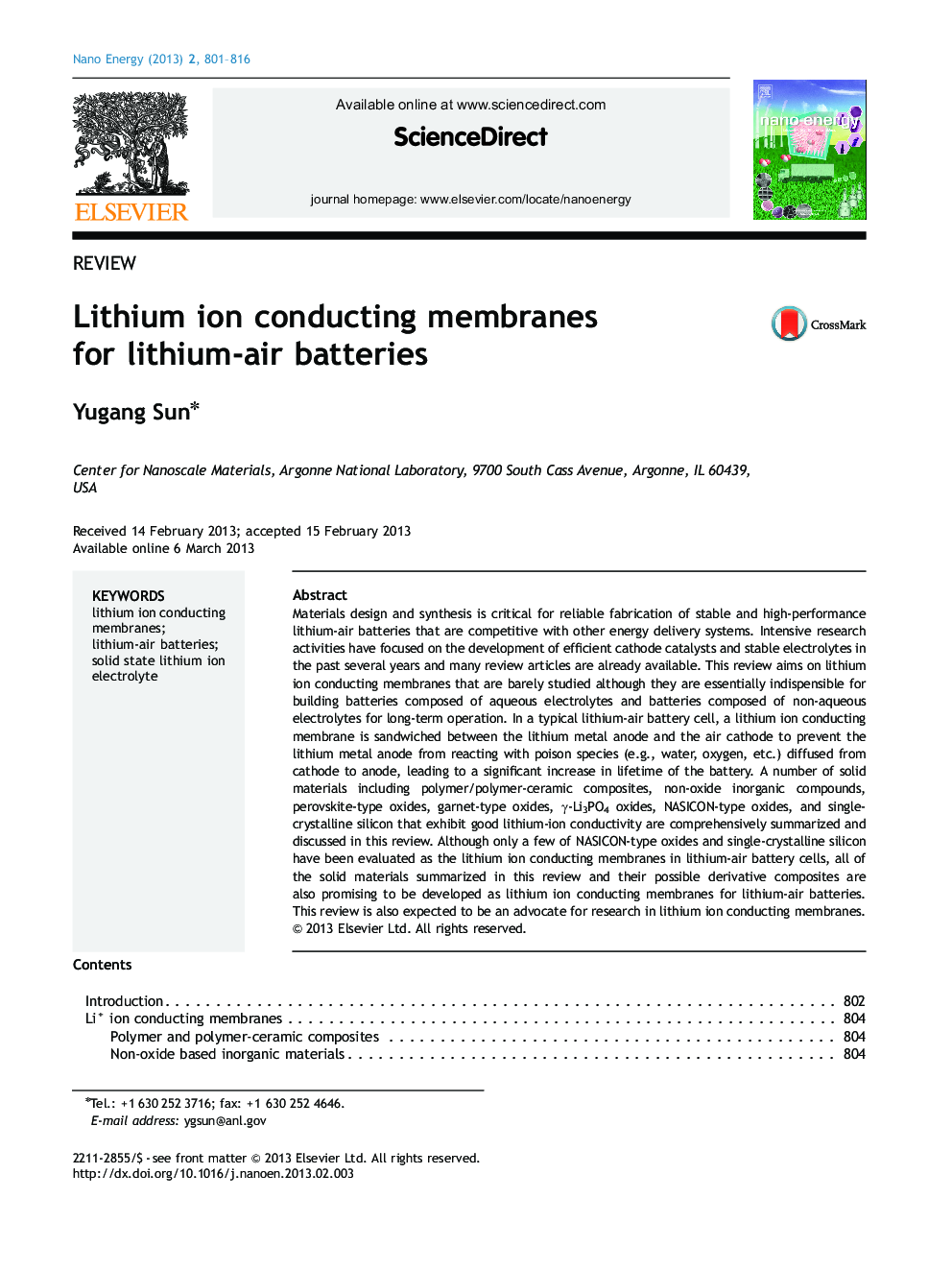 Lithium ion conducting membranes for lithium-air batteries