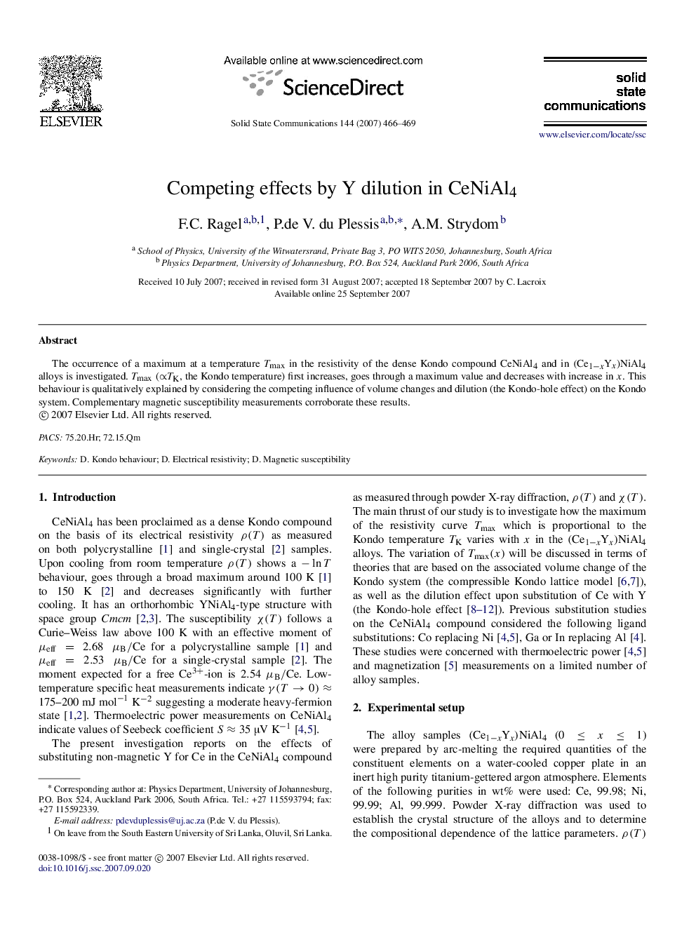 Competing effects by Y dilution in CeNiAl4