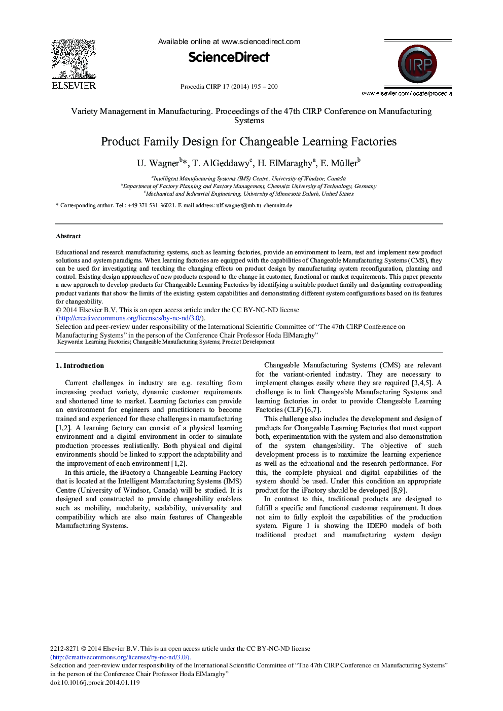 Product Family Design for Changeable Learning Factories 