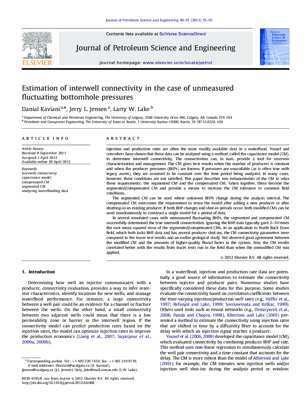 Estimation of interwell connectivity in the case of unmeasured fluctuating bottomhole pressures