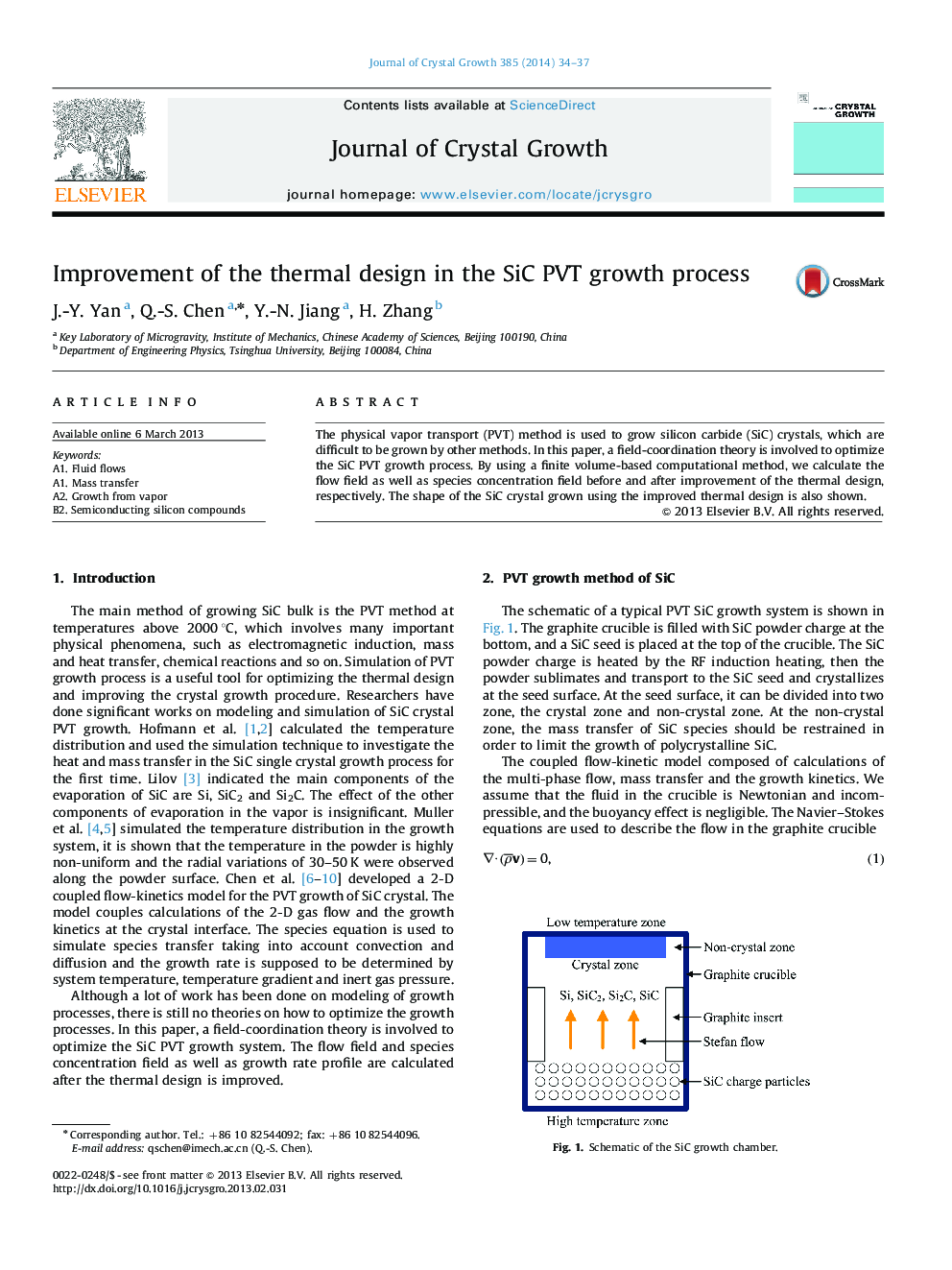 Improvement of the thermal design in the SiC PVT growth process