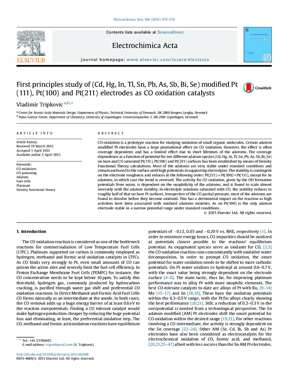 First principles study of (Cd, Hg, In, Tl, Sn, Pb, As, Sb, Bi, Se) modified Pt(111), Pt(100) and Pt(211) electrodes as CO oxidation catalysts