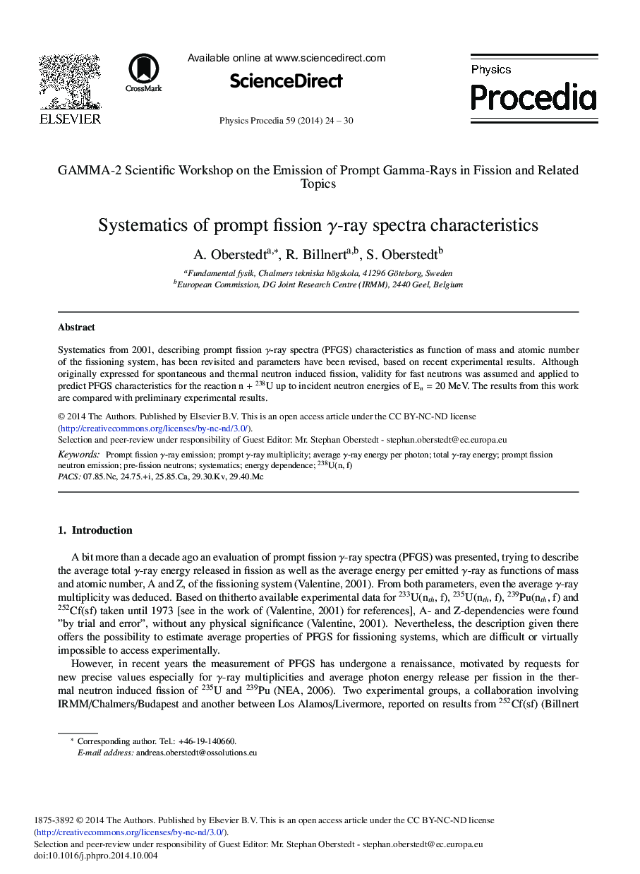 Systematics of Prompt Fission γ-ray Spectra Characteristics 