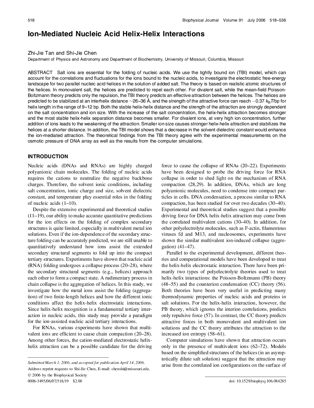 Ion-Mediated Nucleic Acid Helix-Helix Interactions