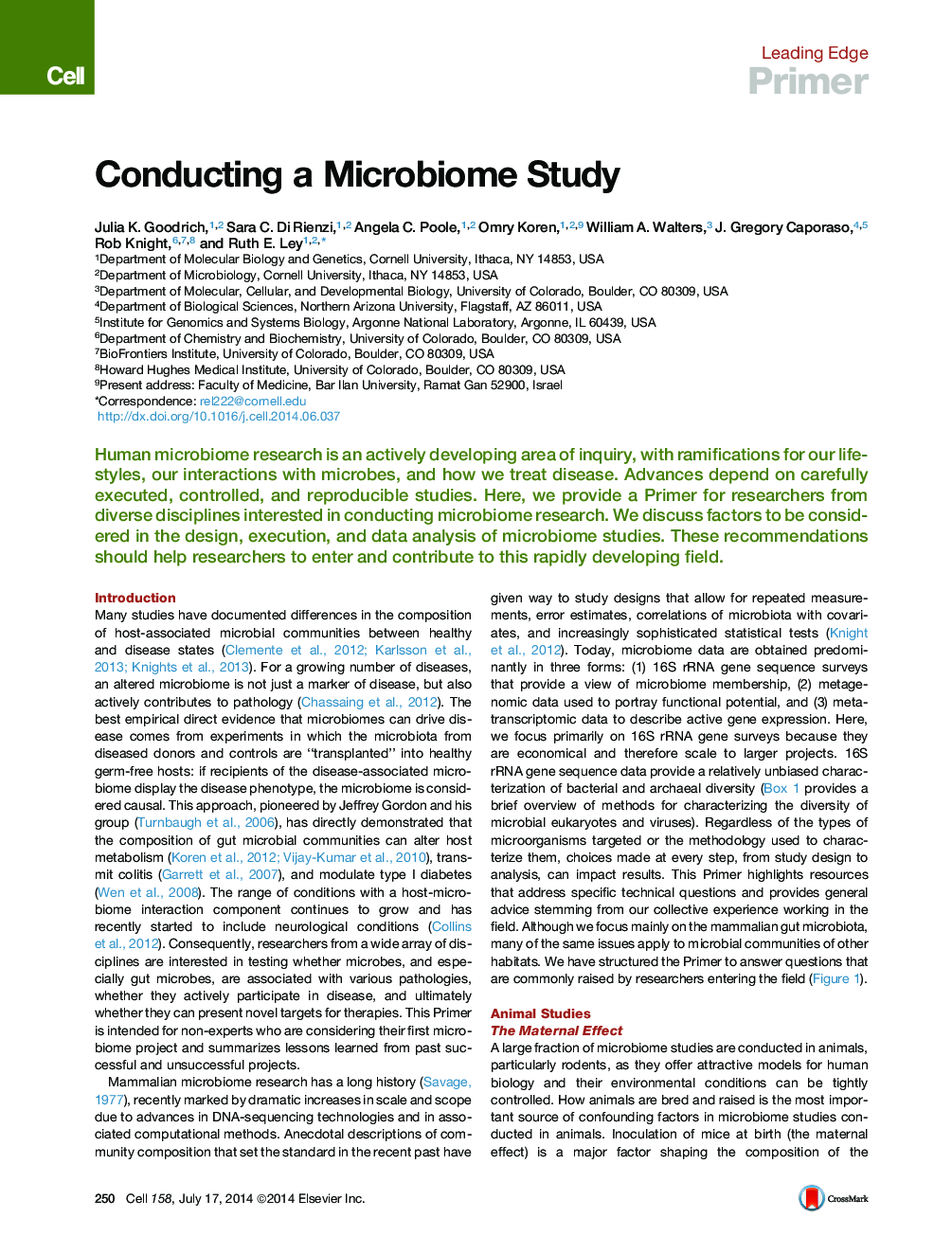 انجام یک مطالعه میکروبیومی 