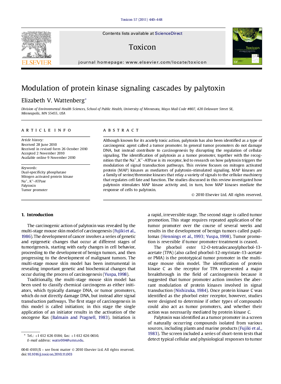 Modulation of protein kinase signaling cascades by palytoxin