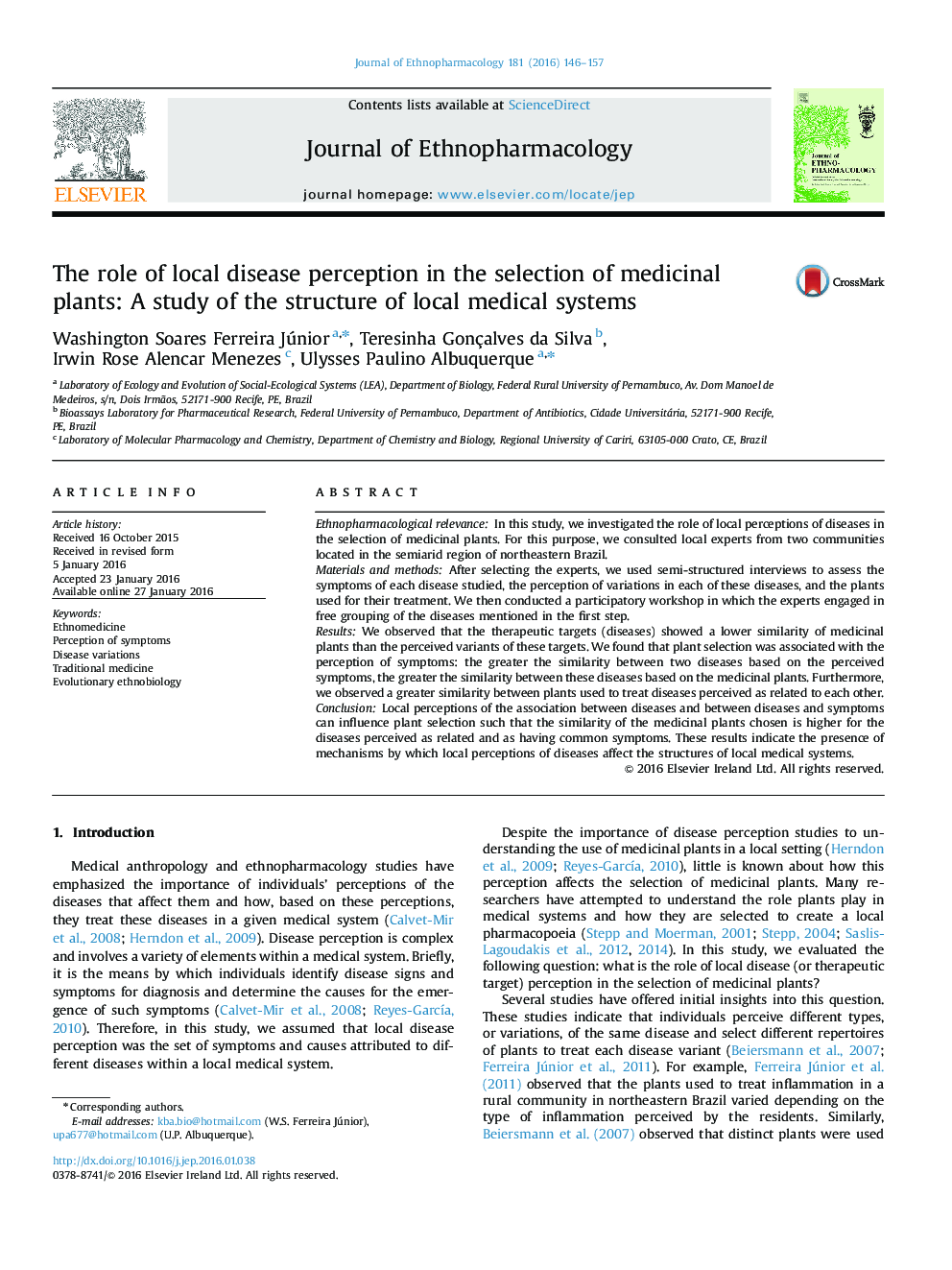 نقش درک بیماری های محلی در انتخاب گیاهان دارویی: مطالعه ساختار سیستم های پزشکی محلی 