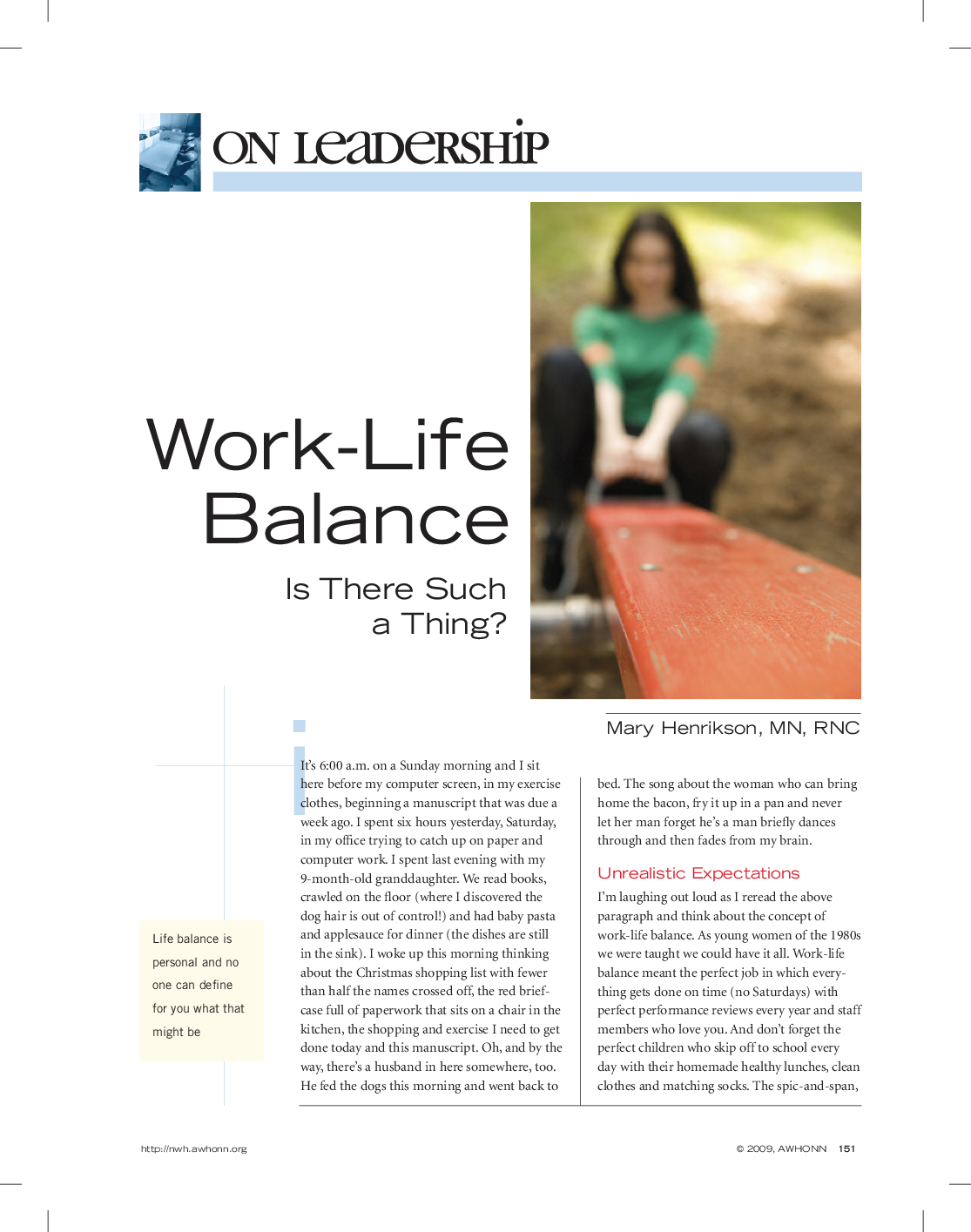 Work-Life Balance: Is There Such a Thing?