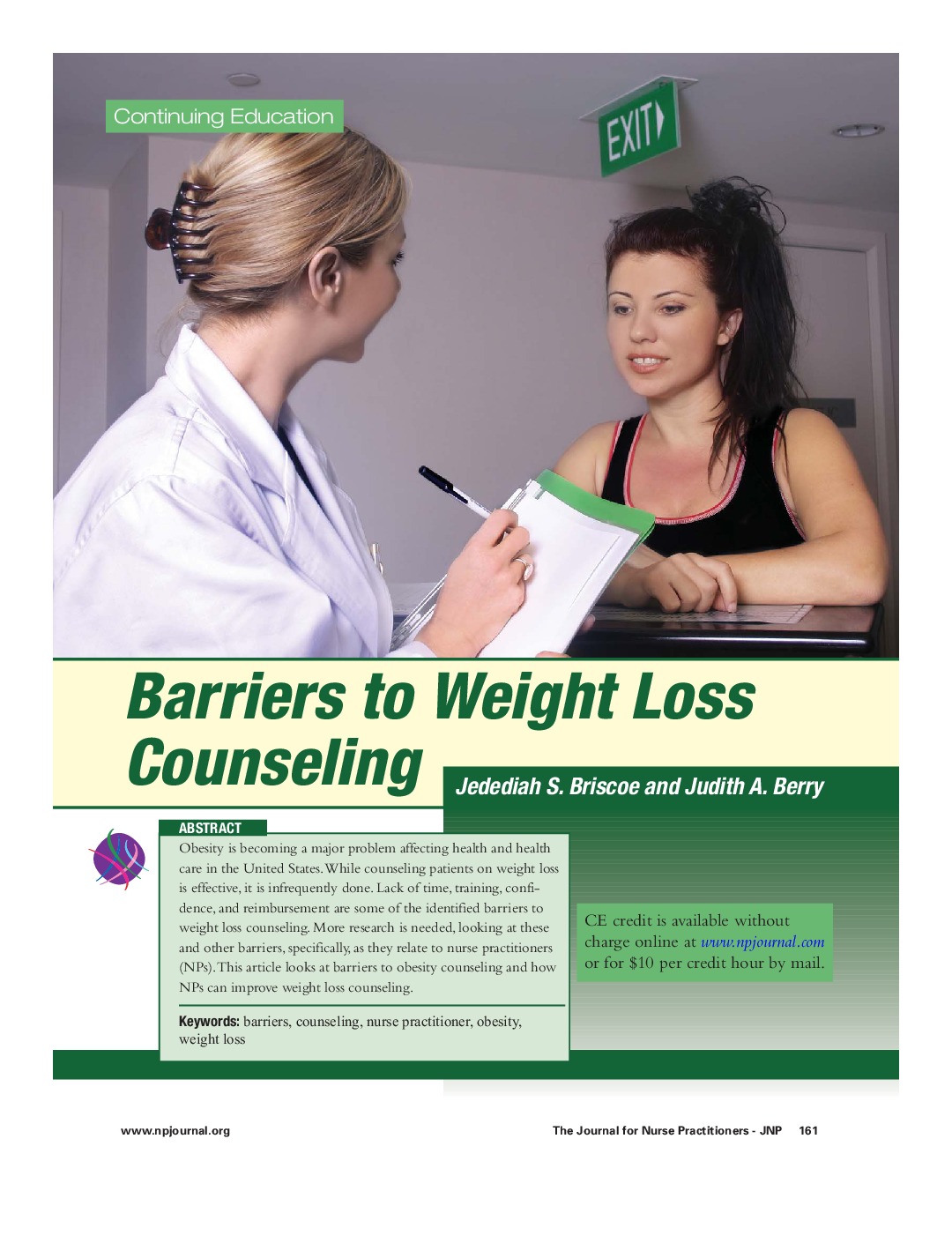 Barriers to Weight Loss Counseling 