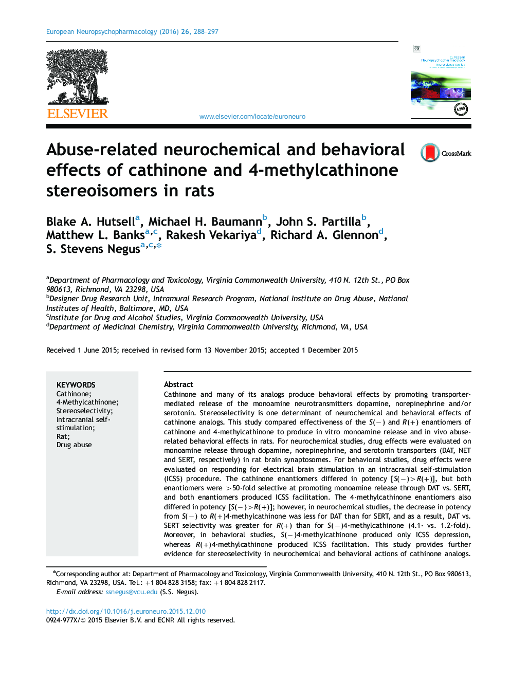 اثرات عصب شیمیایی و رفتاری مربوط به سوء استفاده از ایزومرهای فضایی cathinone و 4 methylcathinone در موش