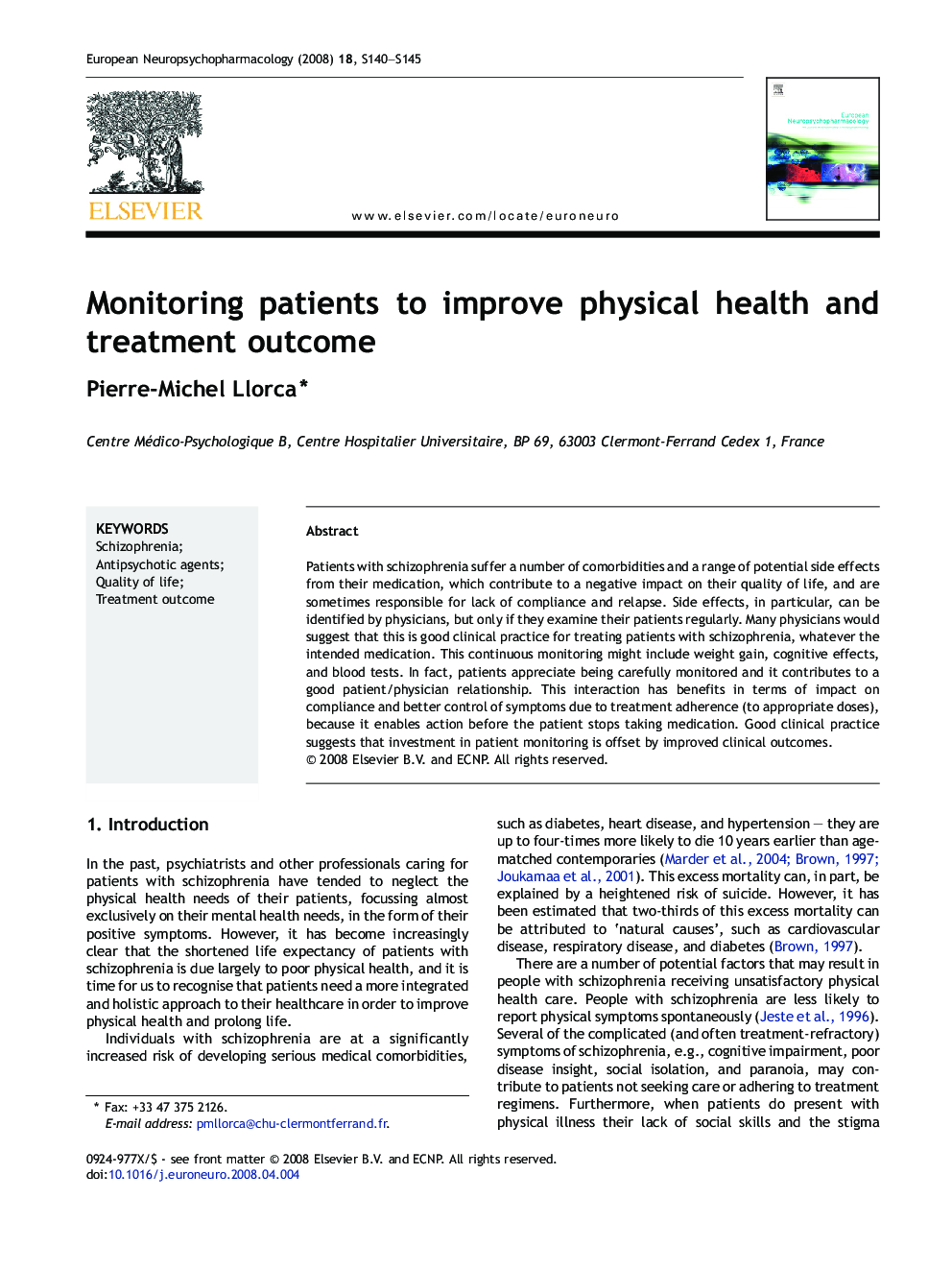 Monitoring patients to improve physical health and treatment outcome