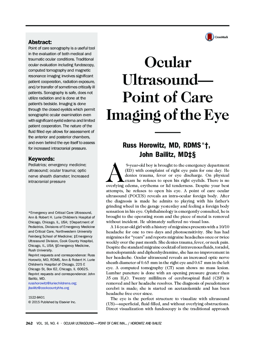 سونوگرافی چشمی؛ نقطه مراقبت تصویربرداری از چشم
