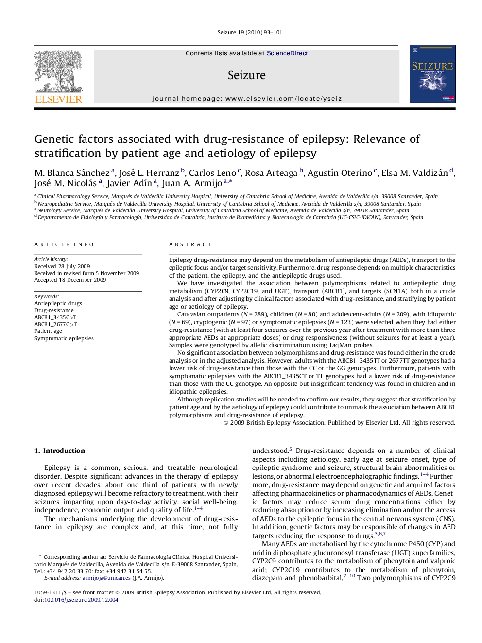 Genetic factors associated with drug-resistance of epilepsy: Relevance of stratification by patient age and aetiology of epilepsy