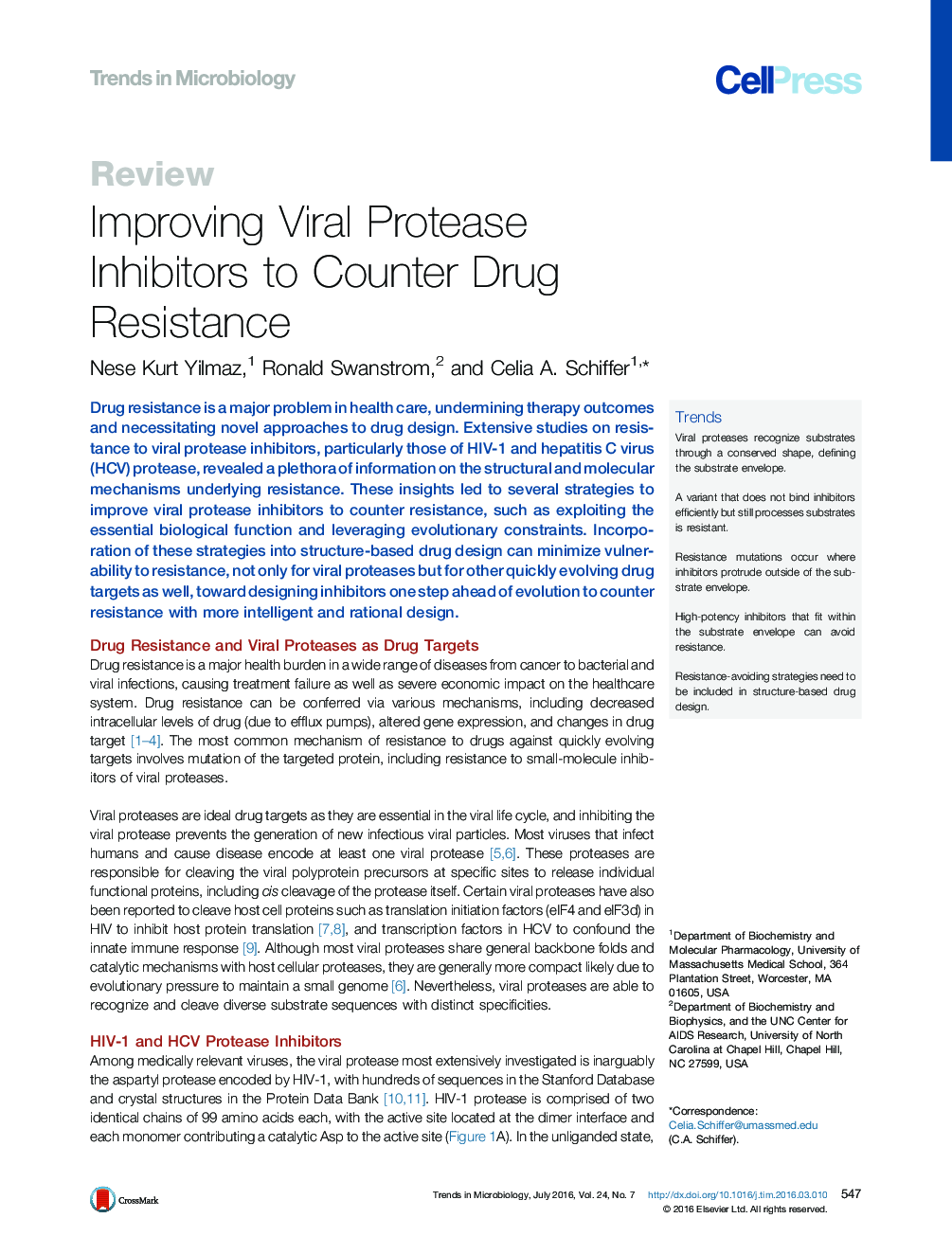 بهبود مهارکننده های پروتئینی ویروسی برای مبارزه با مقاومت به مواد مخدر 