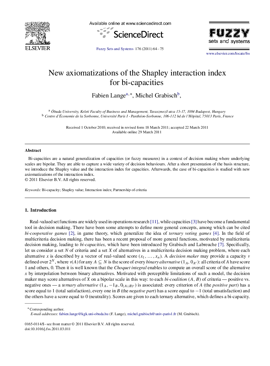 New axiomatizations of the Shapley interaction index for bi-capacities