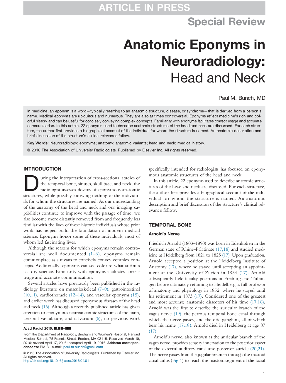 اپووم های آناتومیک در نوروآنتیولوژی 