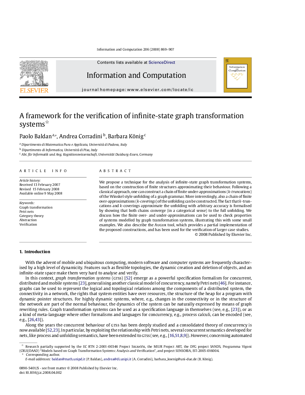 A framework for the verification of infinite-state graph transformation systems 