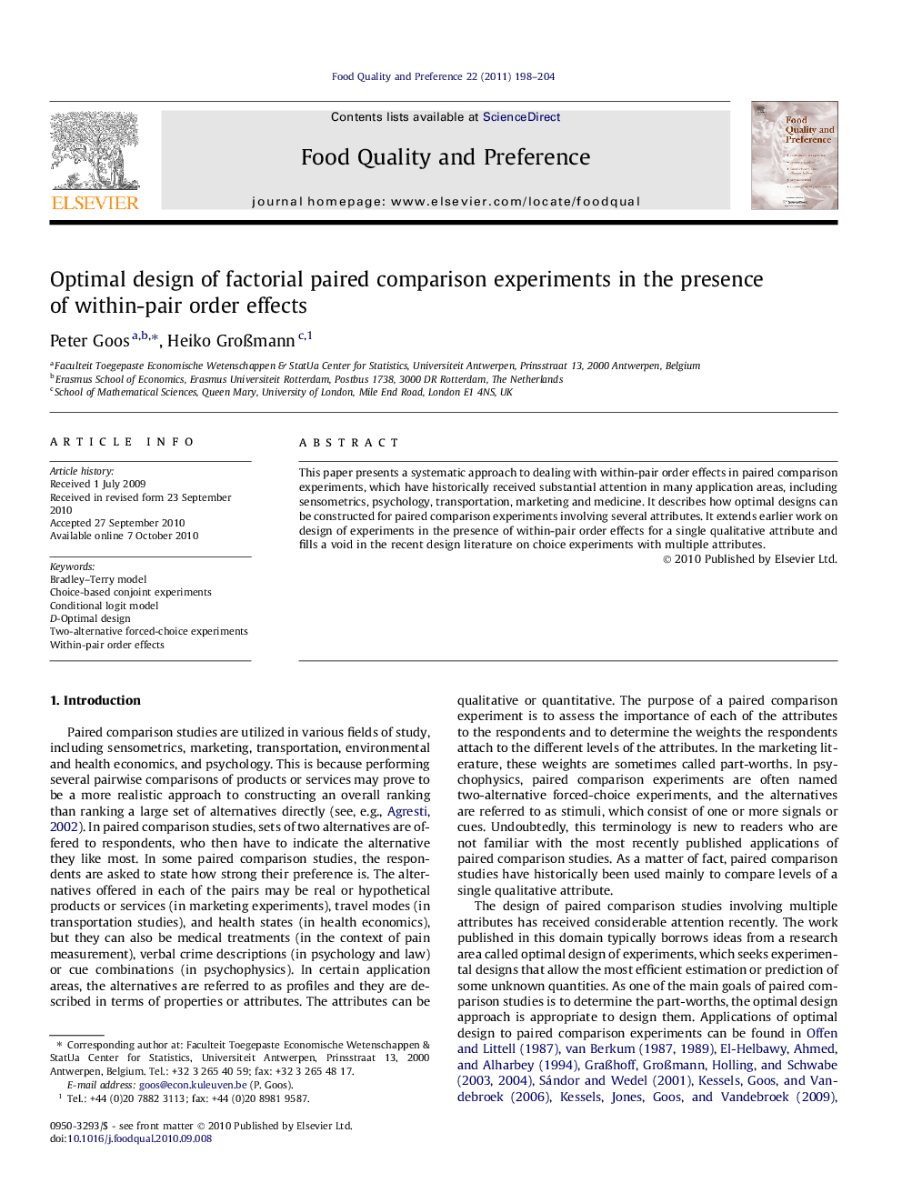 Optimal design of factorial paired comparison experiments in the presence of within-pair order effects