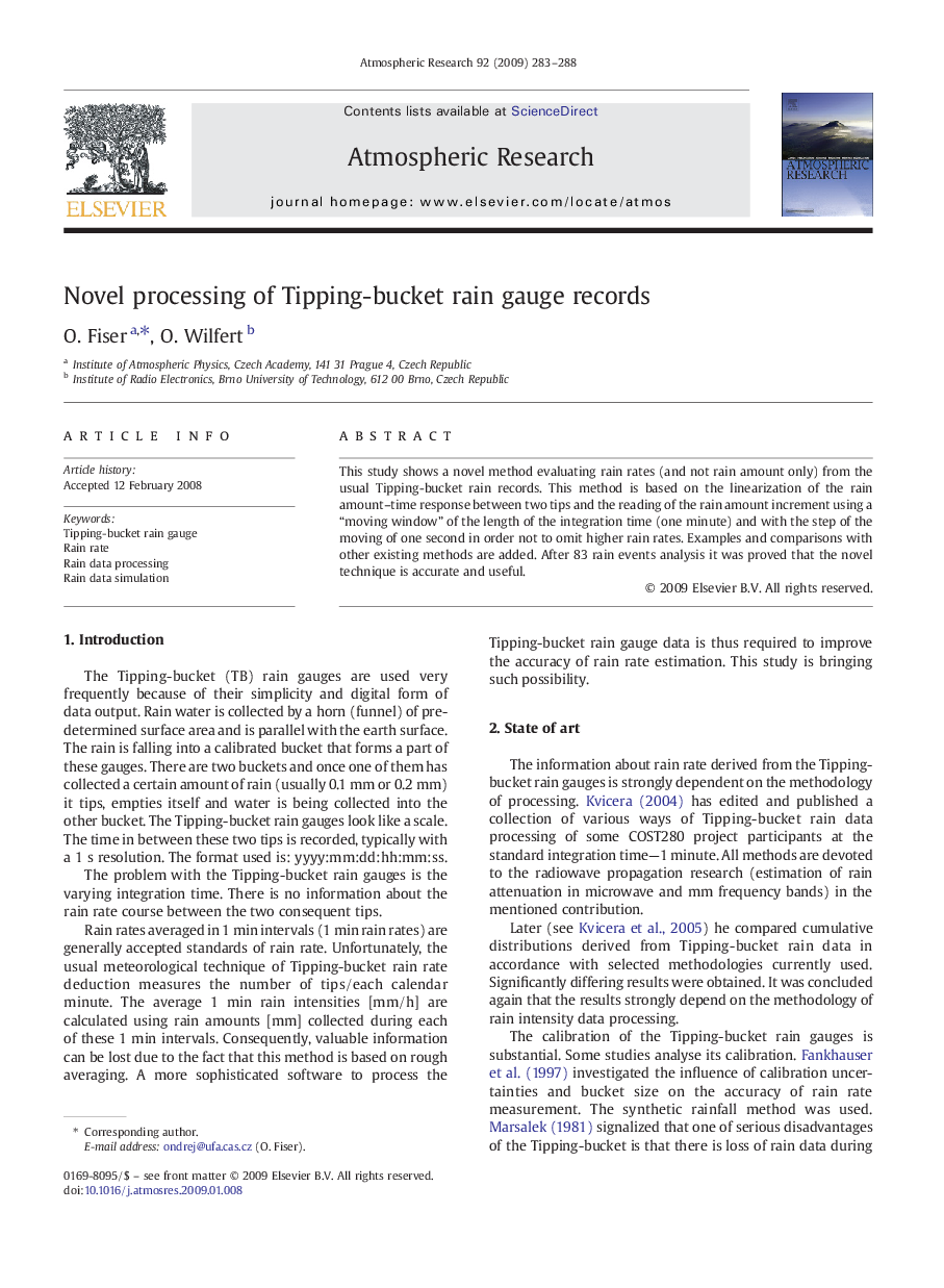 Novel processing of Tipping-bucket rain gauge records