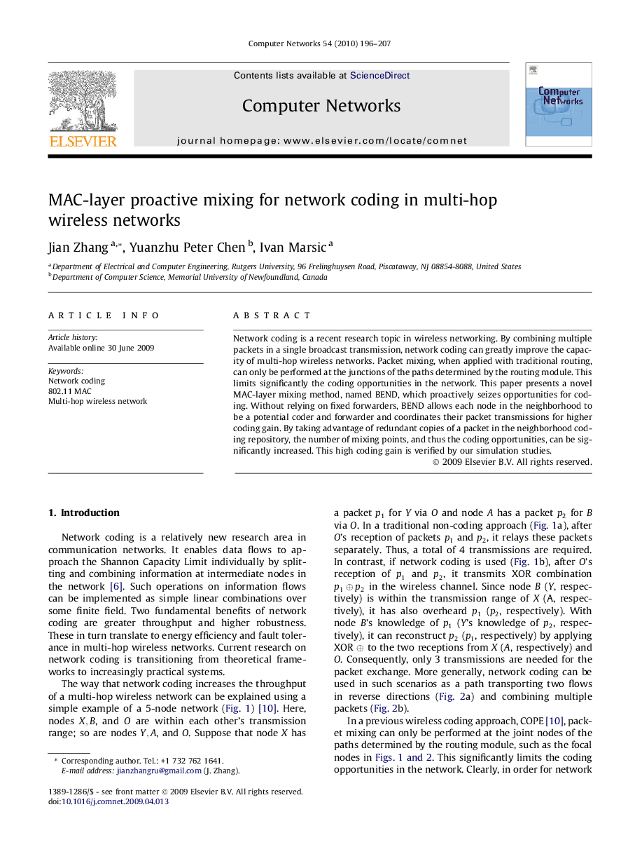 MAC-layer proactive mixing for network coding in multi-hop wireless networks