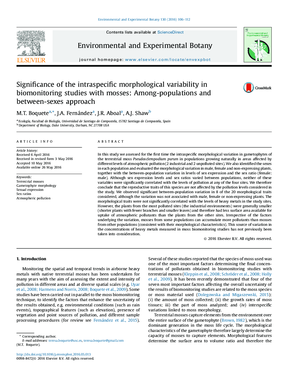 اهمیت تنوع مورفولوژیکی درون گونه ای در مطالعات بیومونیزه شدن با قارچ: بین جمعیت و رویکرد بین جنسیت 