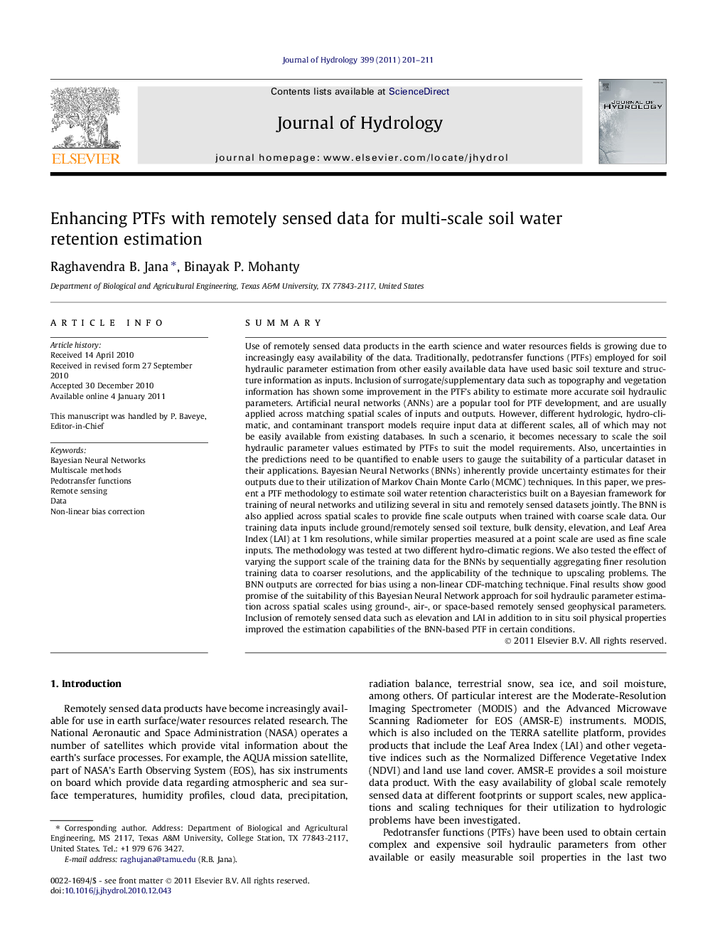 Enhancing PTFs with remotely sensed data for multi-scale soil water retention estimation