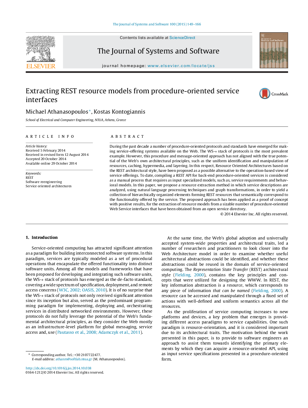 Extracting REST resource models from procedure-oriented service interfaces