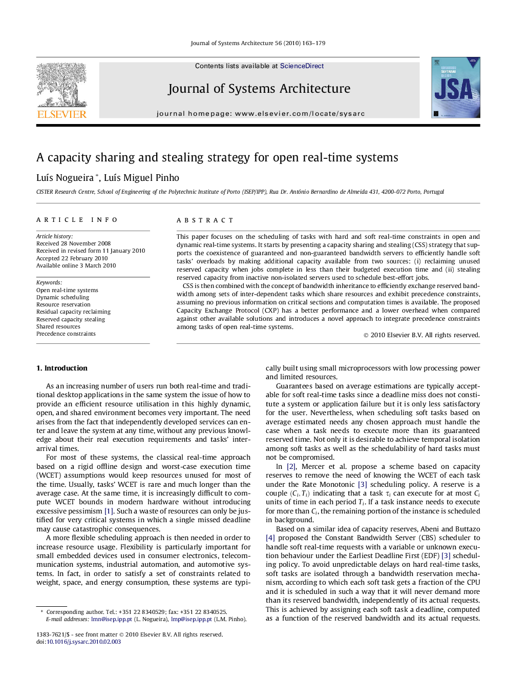 A capacity sharing and stealing strategy for open real-time systems