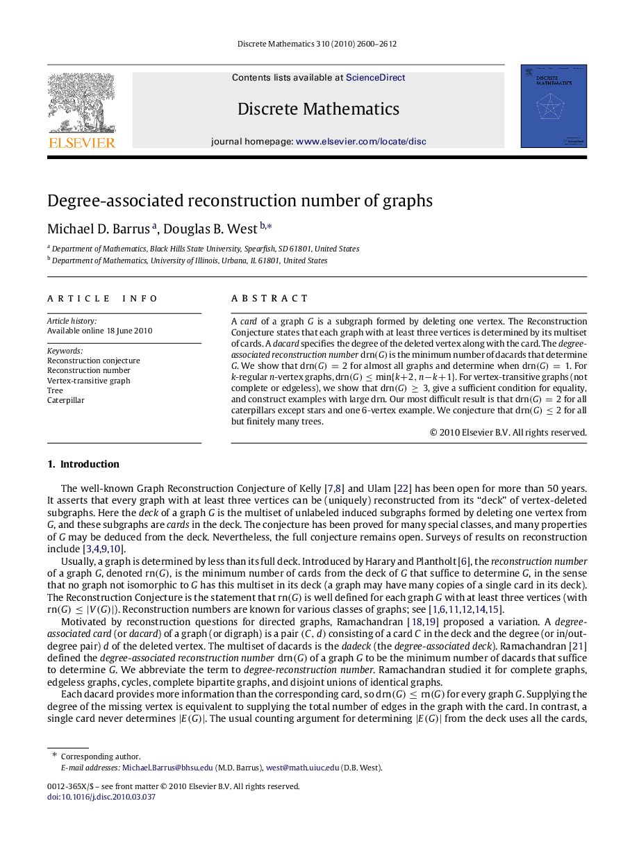 Degree-associated reconstruction number of graphs
