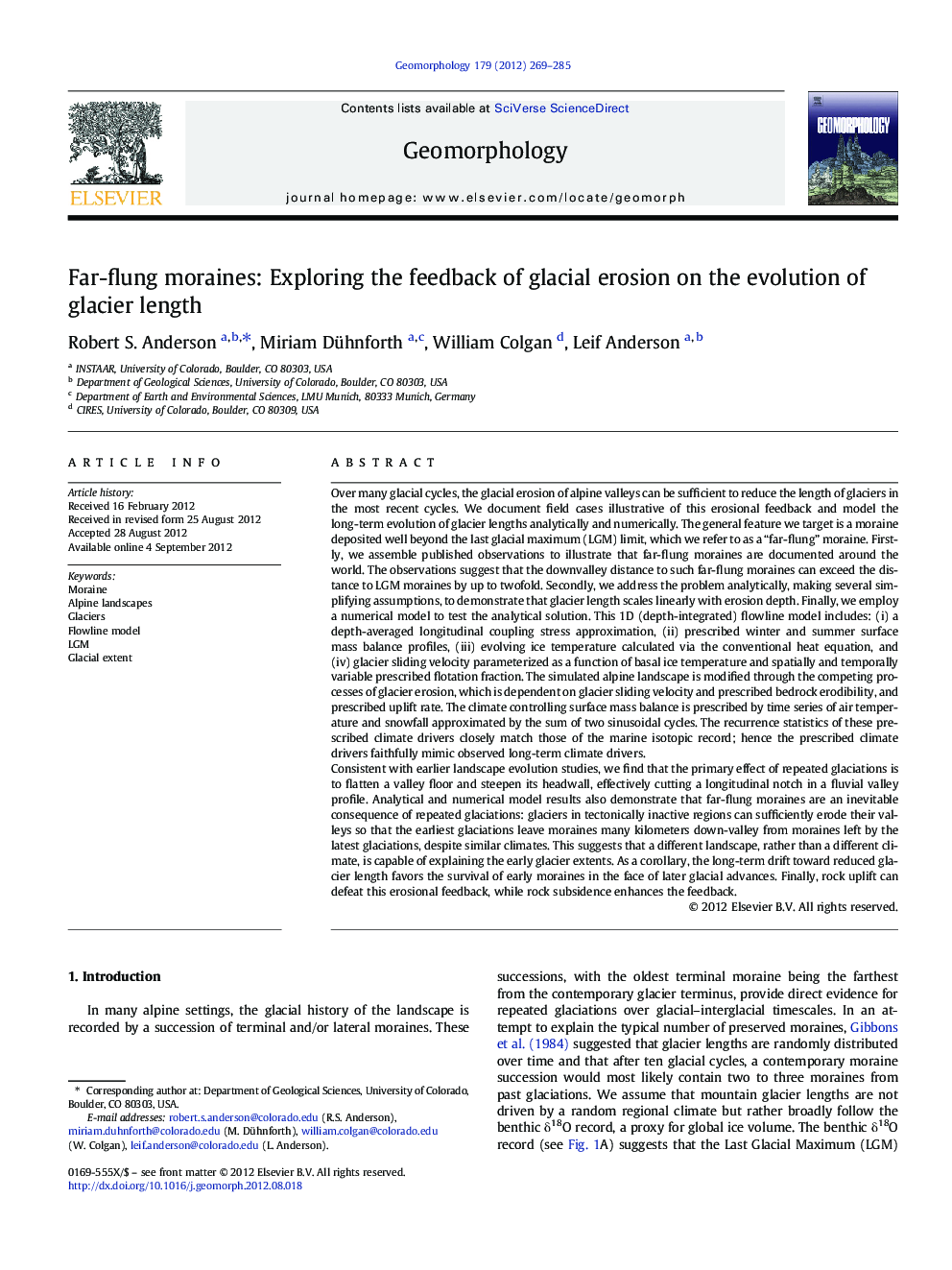 Far-flung moraines: Exploring the feedback of glacial erosion on the evolution of glacier length