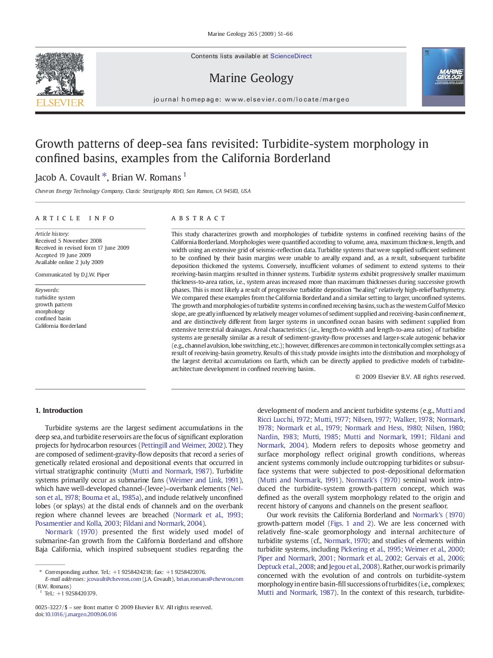 Growth patterns of deep-sea fans revisited: Turbidite-system morphology in confined basins, examples from the California Borderland