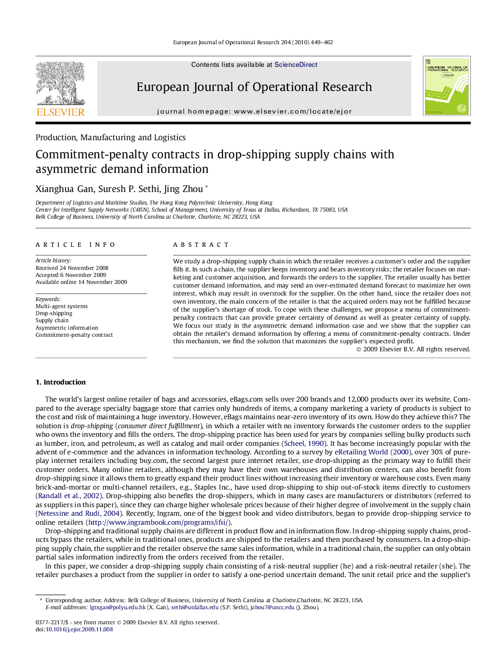 Commitment-penalty contracts in drop-shipping supply chains with asymmetric demand information