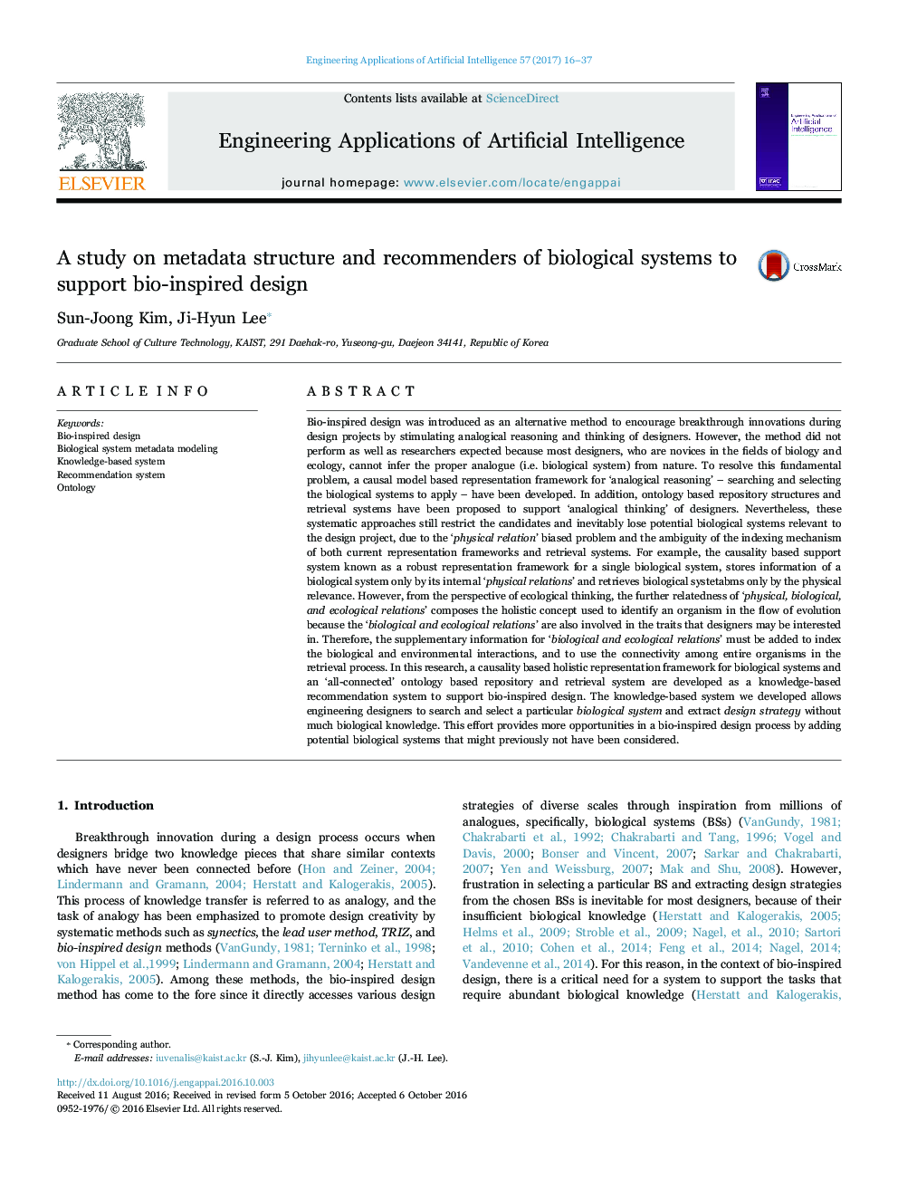 یک مطالعه در مورد ساختار ابرداده و پیشنهاد دهنده سیستم های بیولوژیکی برای حمایت از طراحی الهام گرفته از بیوگرافی 