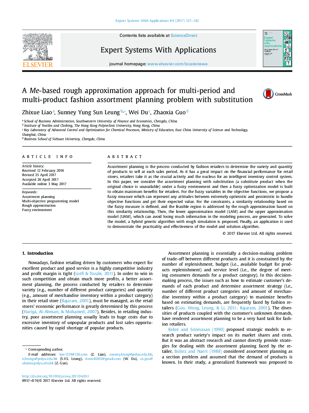 A Me-based rough approximation approach for multi-period and multi-product fashion assortment planning problem with substitution